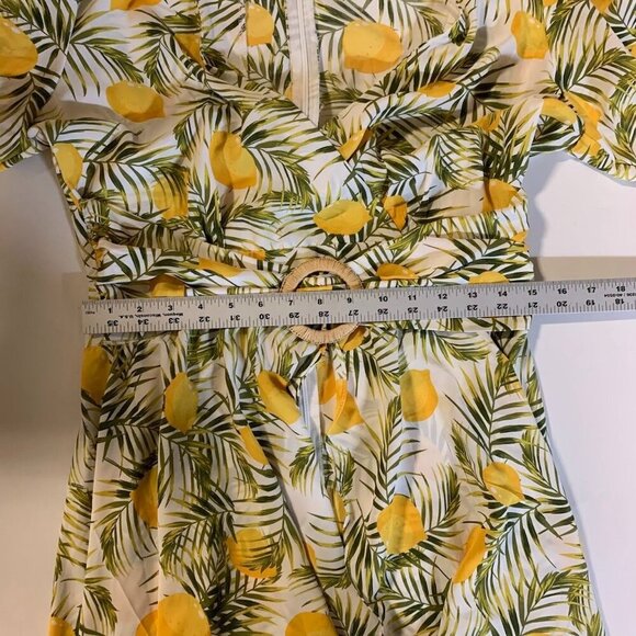 Fashion Nova Women's Lemon Drop Hi Low Long Sleeve V Neck Dress‎ Size L NWT - Picture 14 of 15